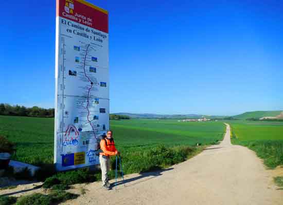 Il confine tra le provincie della Rioja e della Castilla y León